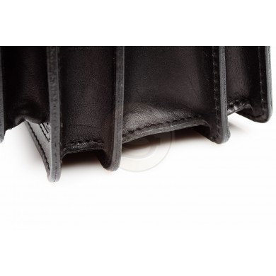 Кожаный портфель Оптима-1 черный