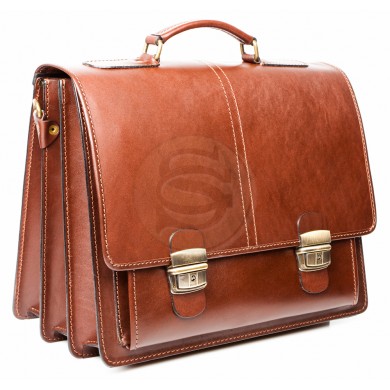 Кожаный портфель Адвокат-2 коричневый