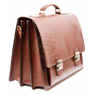 Кожаный портфель Адвокат-2 коричневый