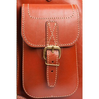 Кожаный рюкзак Кэмэл темно-рыжий