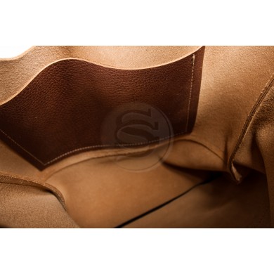 Кожаная сумка Эльсинор коричневая