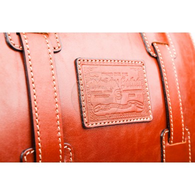Кожаный рюкзак Пехотинец  рыжий
