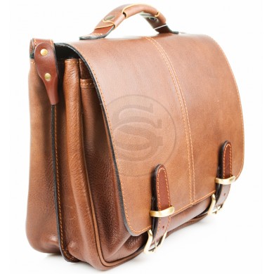 Кожаный портфель Сорбонна коричневый