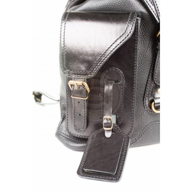 Кожаный рюкзак Стиль-1 черный