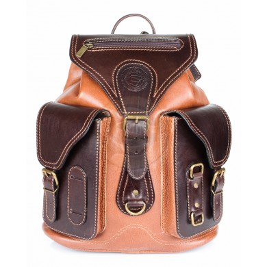 Кожаный рюкзак Стиль-1 коричневый