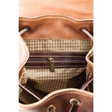 Кожаный рюкзак Стиль-2 коричневый