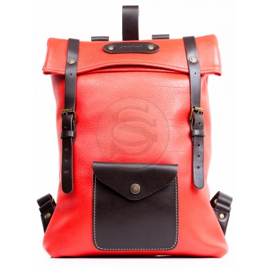 Кожаный рюкзак Vogue красный