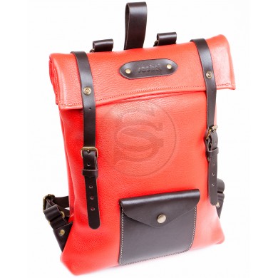 Кожаный рюкзак Vogue красный