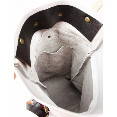 Кожаный рюкзак Vogue светло-серый
